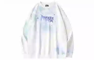 LAMLICKA Gradient Letter Crewneck Sweatshirt