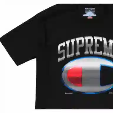 Supreme x Champion SS19 Black Tee