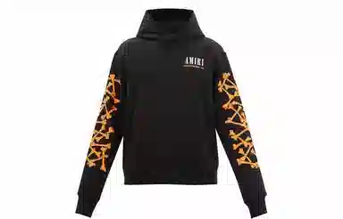 AMIRI Bone Print Hoodie Black