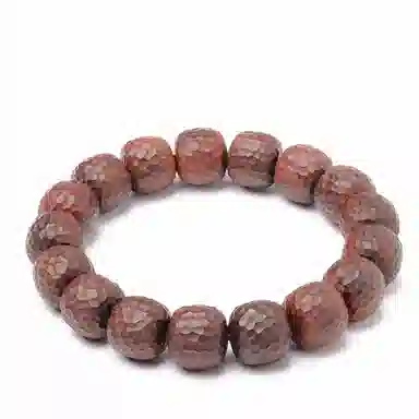 三檀小舍 锤纹无相精工满雕 国风国潮复古 转运珠#好运连连诸事顺利 佛珠文玩盘玩小众高级感轻奢礼盒 紫檀属 木作手串 男女同款情侣款