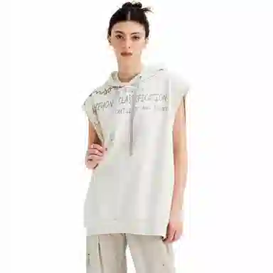 Organic Emotion Sleeveless Hoodie Tee