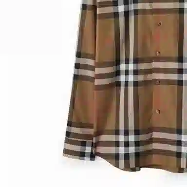 Burberry Check Shirt Brown