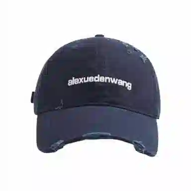 心水好物 字母 做旧破洞大头围显脸小宽帽檐大脸软顶 棉 鸭舌帽 男女同款情侣款