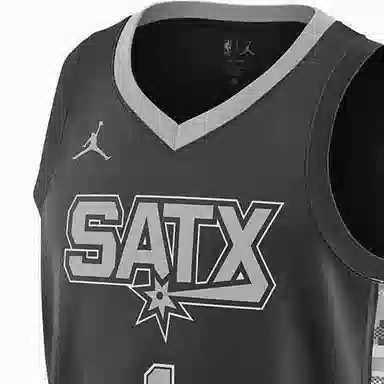 Jordan NBA Spurs Jersey Black/Silver