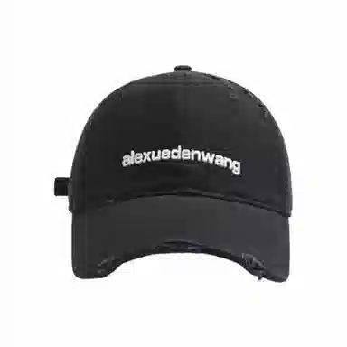 心水好物 字母 做旧破洞大头围显脸小宽帽檐大脸软顶 棉 鸭舌帽 男女同款情侣款