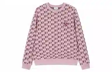 MLB Yankees Logo Pink Sweater