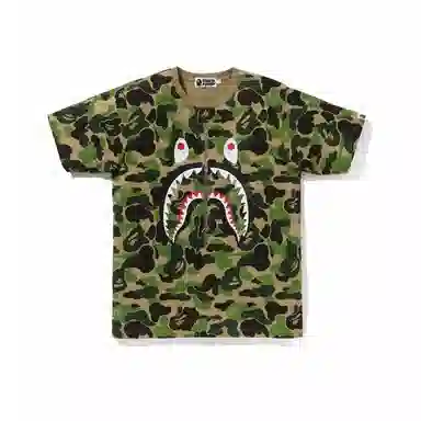 A BATHING APE Shark WGM Camo T-Shirt
