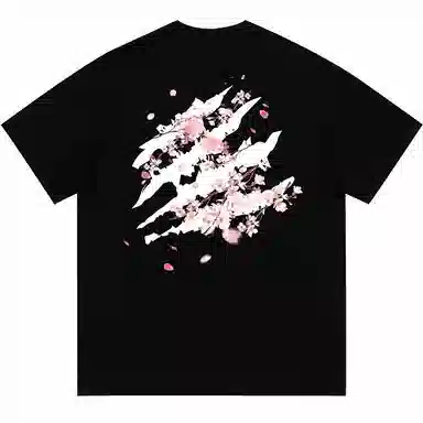 UNthemed Sakura Scratched Letter Tee