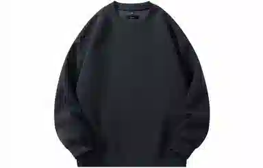 物质公式 美式街头纯色基础款打底衫宽松圆领垂感重磅螺纹休闲百搭长袖卫衣 男女同款