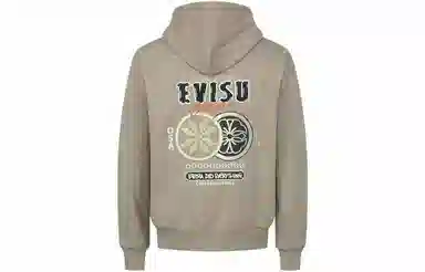 EVISU AW23 Hoodie Khaki