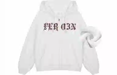 FREO3N SS23 Ring Retro Gothic Letter Print Hoodie