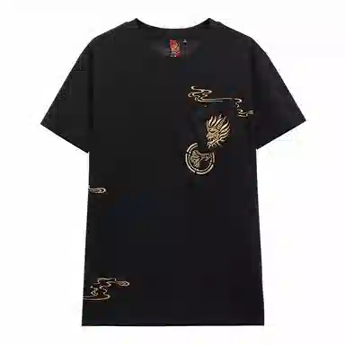 ONI Animal Graphic Crewneck T-Shirt Black
