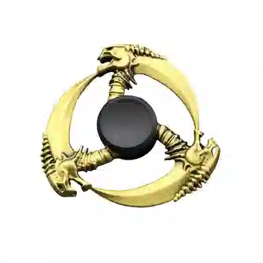 乐智由我 减压指尖陀螺古铜手指旋转陀螺手动合金解压 玩具
