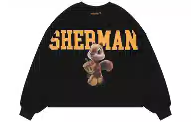 Drew House FW22 3D Sherman Boxy Crewneck - 3D Sherman Black