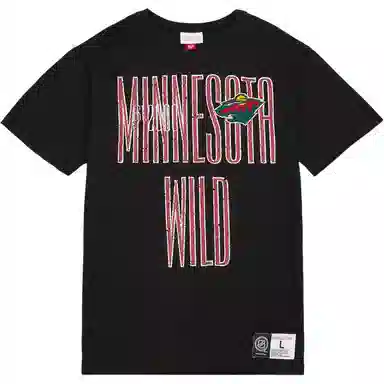 Mitchell & Ness Minnesota Wild Team OG Premium Tee Black