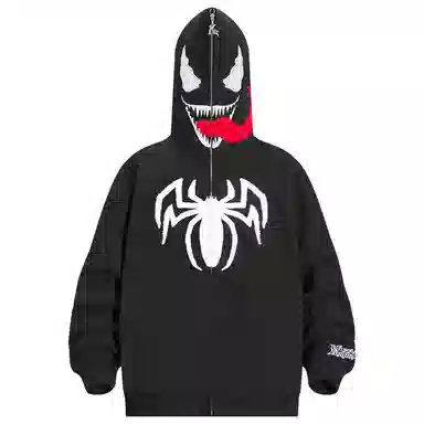 KAKAZZY Spider Embroidery Hoodie