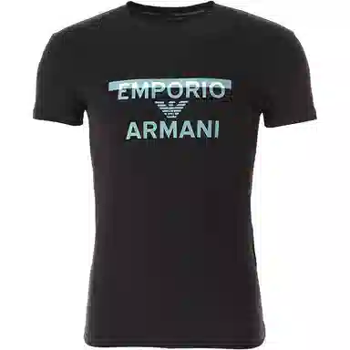 Emporio Armani SS24 Logo T-Shirt Black