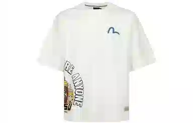 EVISU SS23 Taiko Daruma Letter Print Tee White