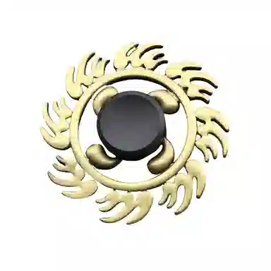 乐智由我 减压指尖陀螺古铜手指旋转陀螺手动合金解压 玩具