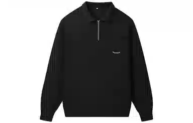 恒源祥 纯色翻领休闲长袖卫衣 男款