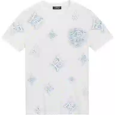 Ed Hardy FW24 Rhinestone Slim Fit T-Shirt White