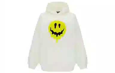 Balenciaga SS22 Smiley Hoodie White