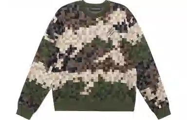 Louis Vuitton SS24 Camo Jacquard Crewneck Sweatshirt