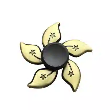 乐智由我 减压指尖陀螺古铜手指旋转陀螺手动合金解压 玩具