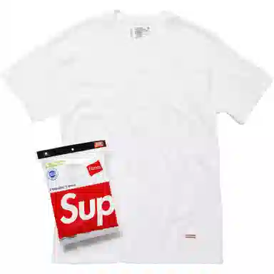 Supreme x Hanes Tagless Tees