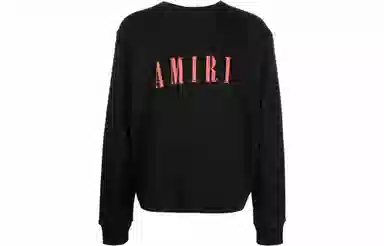 AMIRI FW22 Logo Crewneck Sweatshirt Black