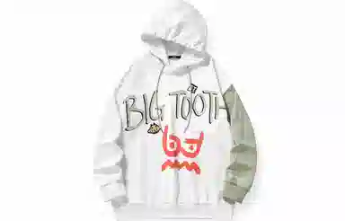 bt Colorblock Letter Print Hoodie