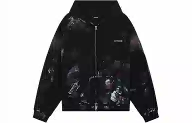 WE11DONE SS24 Black Hoodie