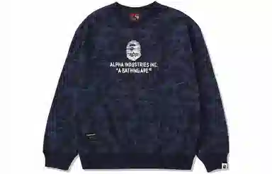 A BATHING APE x Alpha Industries FW23 Crewneck Sweatshirt