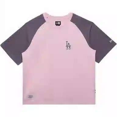 New Era FW24 Dodgers Print T-Shirt Pink