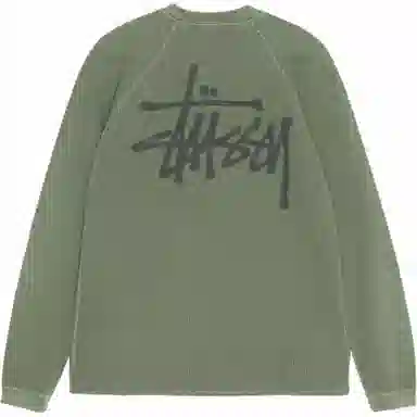 Stussy FW24 RAGLAN THERMAL LS CREW logoT