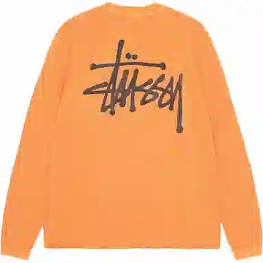 Stussy FW24 RAGLAN THERMAL LS CREW logoT