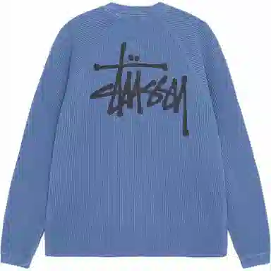 Stussy FW24 RAGLAN THERMAL LS CREW logoT