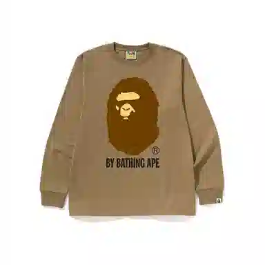 A Bathing Ape Ape Head Letter Print Long Sleeve Tee