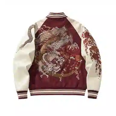 大白鲨  时尚简约国潮重工潮流棒球服 男款