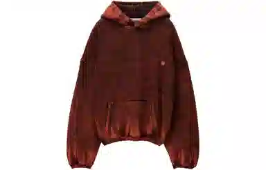 Alexander Wang SS24 Loose Pullover Hoodie Red