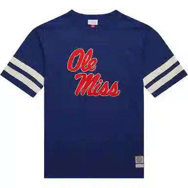 Mitchell Ness x NCAA Ole Miss Rebels Heavyweight Yoke T