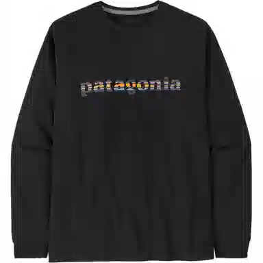 patagonia Long-Sleeved '73 Text Logo Responsibili T