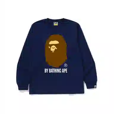 A Bathing Ape Ape Head Letter Print Long Sleeve Tee