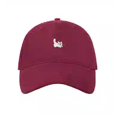 心水好物 春夏户外百搭可爱猫咪刺绣遮阳防晒弯檐 棉 鸭舌帽 男女同款情侣款