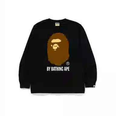 A Bathing Ape Ape Head Letter Print Long Sleeve Tee