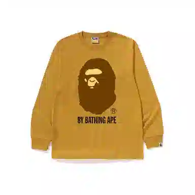 A Bathing Ape Ape Head Letter Print Long Sleeve Tee
