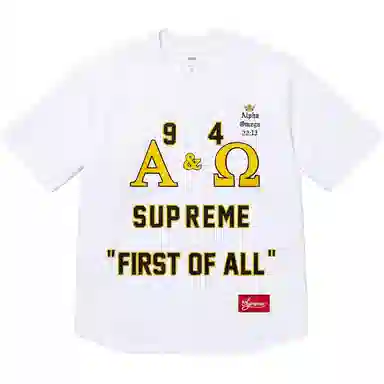Supreme Alpha Omega Baseball Jersey