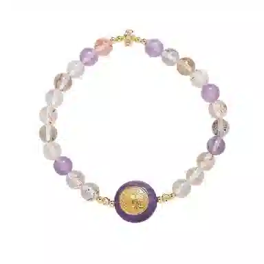 【扶摇直上】 指尖瑰宝 紫气东来福气满满转运纳福前程似锦未来可期#好运天然 紫水晶 手串 男女同款情侣款