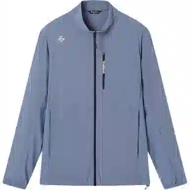 探路者 运动休闲简约纯色立领 超轻防紫外线防晒服 男款 原力蓝