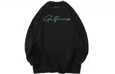 GOLFCROSS Basic Logo Embroidered Long Sleeve Tee